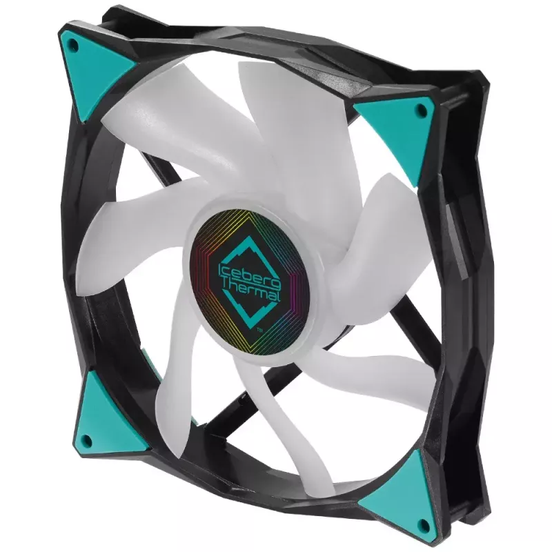 Ventilators Iceberg Thermal IceGALE ARGB 14 cm Melns