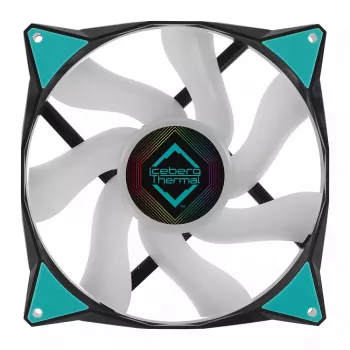 Ventilators Iceberg Thermal IceGALE ARGB 14 cm Melns