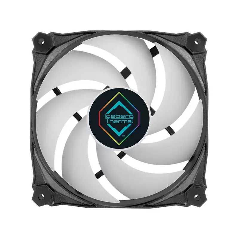 Ventilators Iceberg Thermal IceGALE Lightning ARGB 12 cm melns 3 gab.