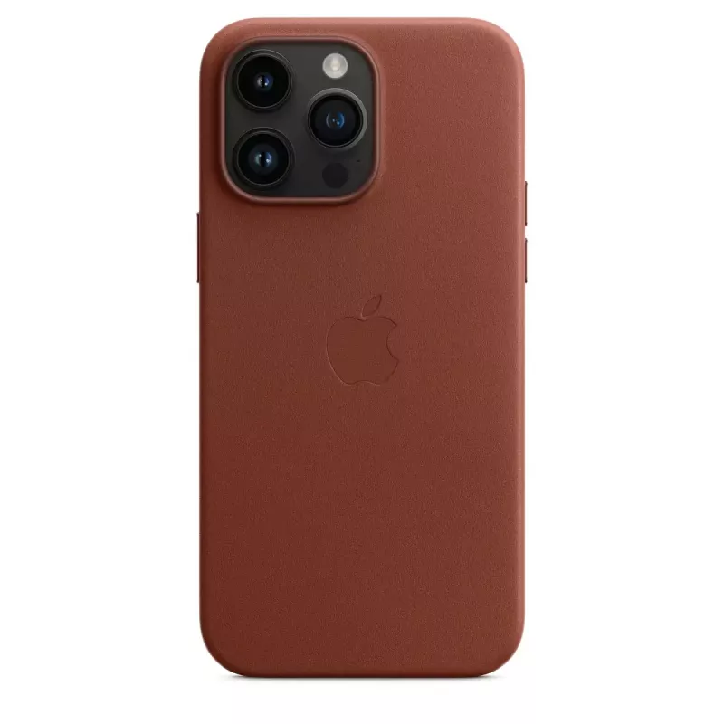Apple firmas MagSafe ādas futrālis priekš iPhone 14 Pro Max — Brūns, 6.7 collu ekrānam