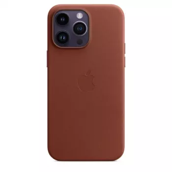 Apple firmas MagSafe ādas futrālis priekš iPhone 14 Pro Max — Brūns, 6.7 collu ekrānam