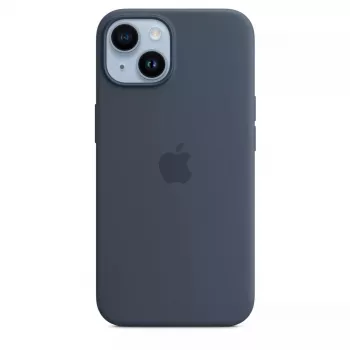 Silikona aizsargapvalks Apple iPhone 14 MagSafe Storm Blue