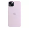 Silikona maciņš Apple iPhone 14 Plus MagSafe ceriņkrāsā