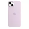 Silikona maciņš Apple iPhone 14 Plus MagSafe ceriņkrāsā