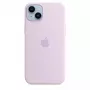 Silikona maciņš Apple iPhone 14 Plus MagSafe ceriņkrāsā