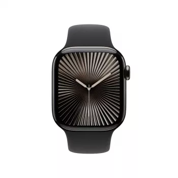 Viedpulkstenis Apple Watch Series 10 GPS + Cellular 42mm Slate titāna korpuss melns