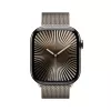 Viedpulkstenis Apple Watch Series 10 GPS + Cellular 46mm dabīga titāna korpuss ar dabīgu Milanese Loop - S/M
