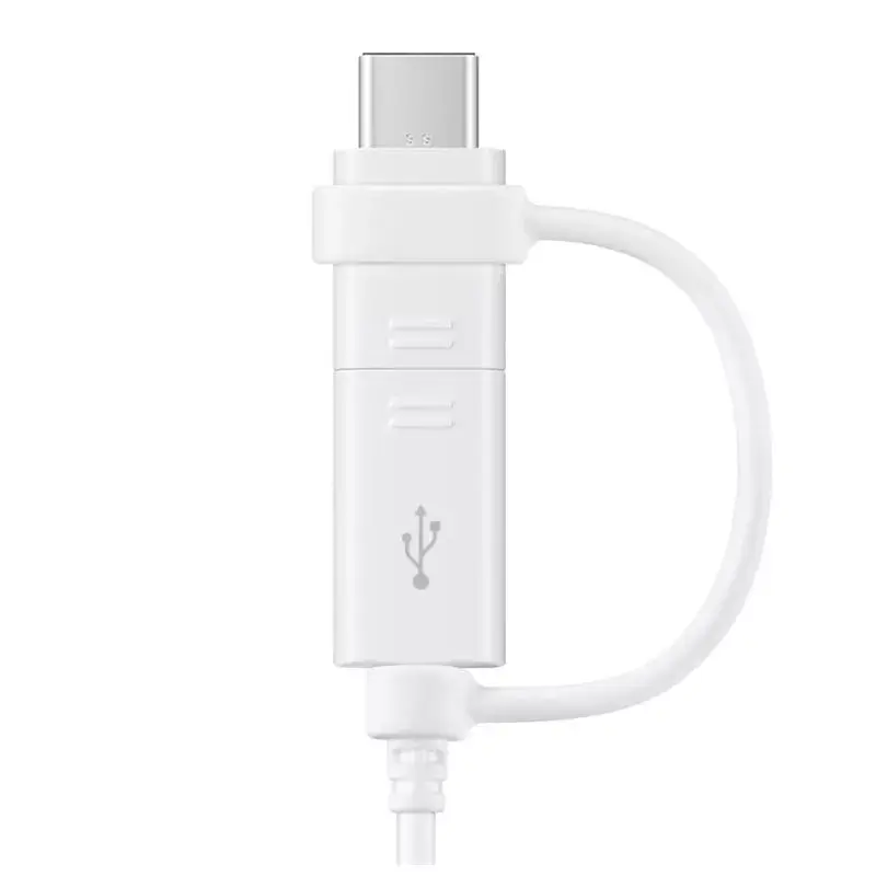 USB kabelis Samsung EP-DG930 1,5m USB A USB C/Micro-USB B balts