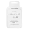 USB kabelis Samsung EP-DG930 1,5m USB A USB C/Micro-USB B balts