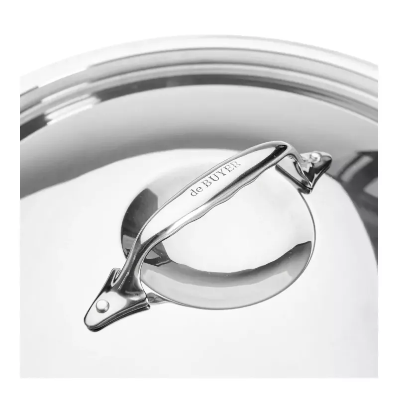 de Buyer katla vāks 3709.24N, Apaļš nerūsējošais tērauds, Diametrs 24 cm