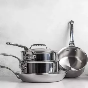 Apaļš nerūsējošā tērauda katls de Buyer Affinity 3,4 L