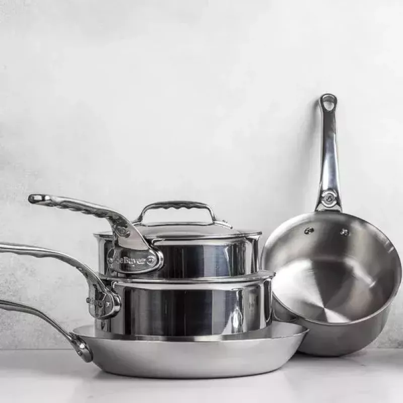Apaļš nerūsējošā tērauda katls de Buyer Affinity 3,4 L
