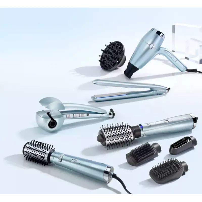 Karstā gaisa suka BABYLISS C1700E Hydro-Fusion — 3 siltuma līmeņi, keramiska, zila, 2,8 m vads