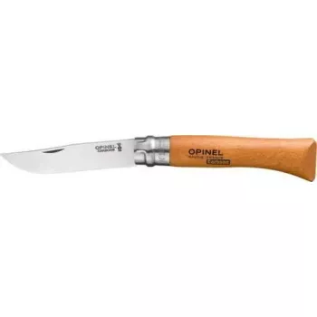 Kabatas nazis Opinel No. 10 oglekļa tērauda asmens, koka rokturis