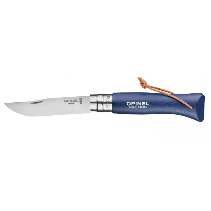 Saliekamais nazis Opinel N°08 Camper/scout Blue Asmens garums 8.5 cm