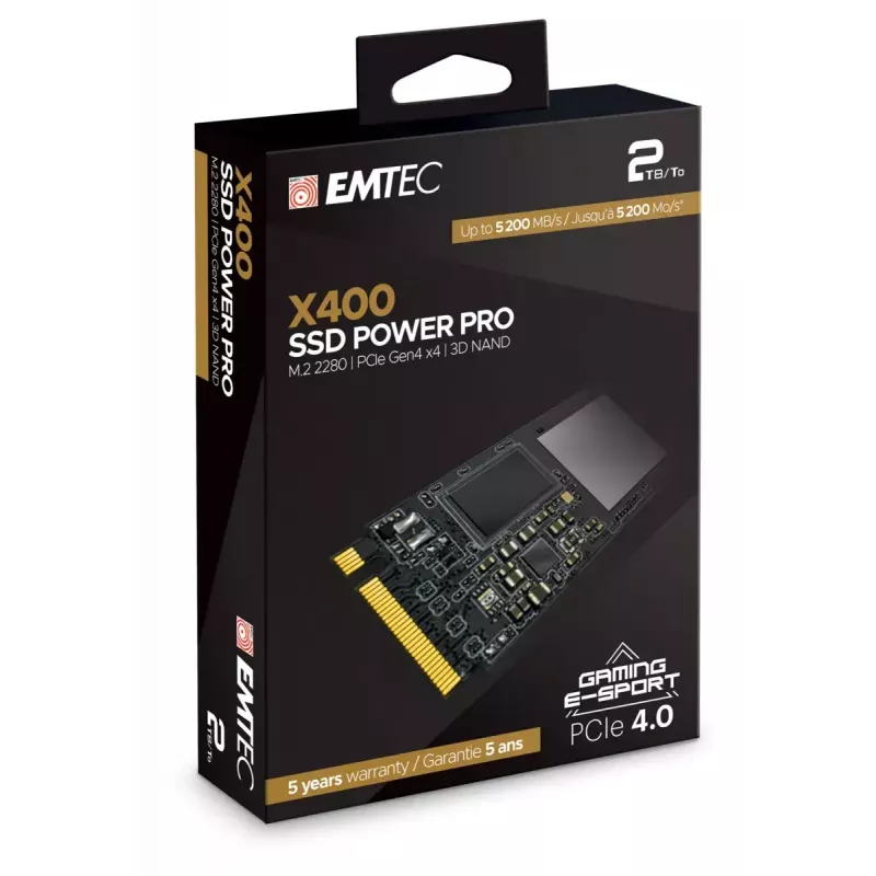 SSD disks Emtec 2 TB M.2 PCI Express 4.0 NVMe X400