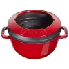 Fondī komplekts Staub 18 cm Cherry, apaļš 0,25 L, 187×100 mm, 4,6 kg