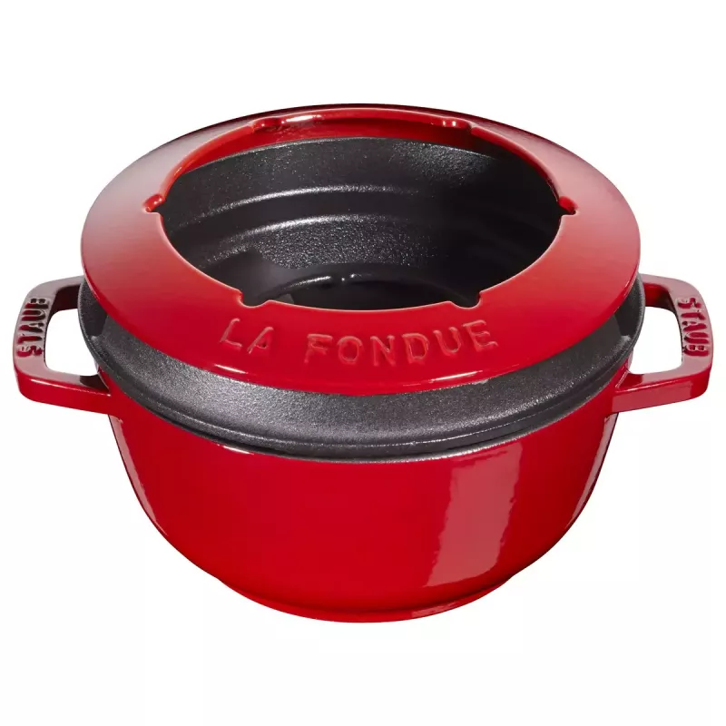 Fondī komplekts Staub 18 cm Cherry, apaļš 0,25 L, 187×100 mm, 4,6 kg