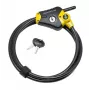 Python regulējams bloķējošais trosis MASTER LOCK 1.8m x 10mm melns dzeltens