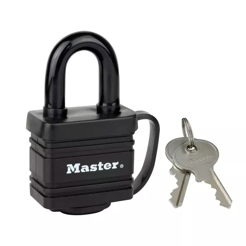 Piekaramā atslēga MASTER LOCK 7804EURT 2 x 40 mm laminēts tērauds melns