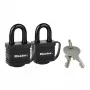 Piekaramā atslēga MASTER LOCK 7804EURT 2 x 40 mm laminēts tērauds melns