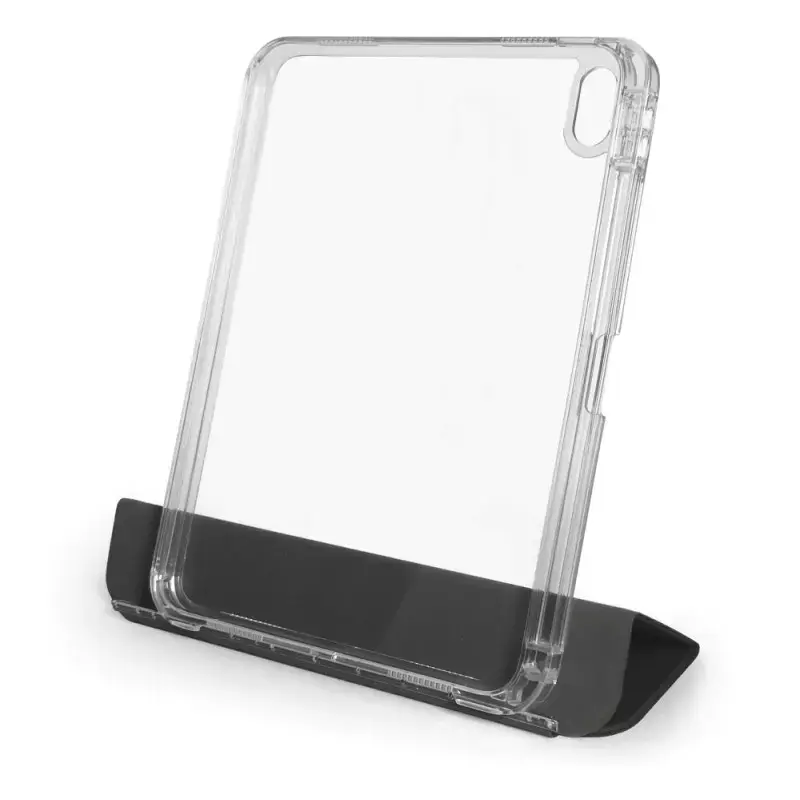 Planšetdatora vāciņš Port Designs 201350 iPad 10.9 collu (27.7 cm) PET, 3 statīva režīmi, melns/caurspīdīgs