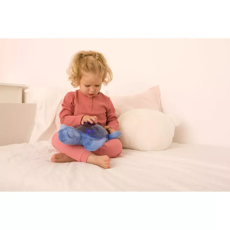 Nakts gaismiņa brīvi stāvoša Cloud B Tranquil Turtle zila automātiskā izslēgšanās