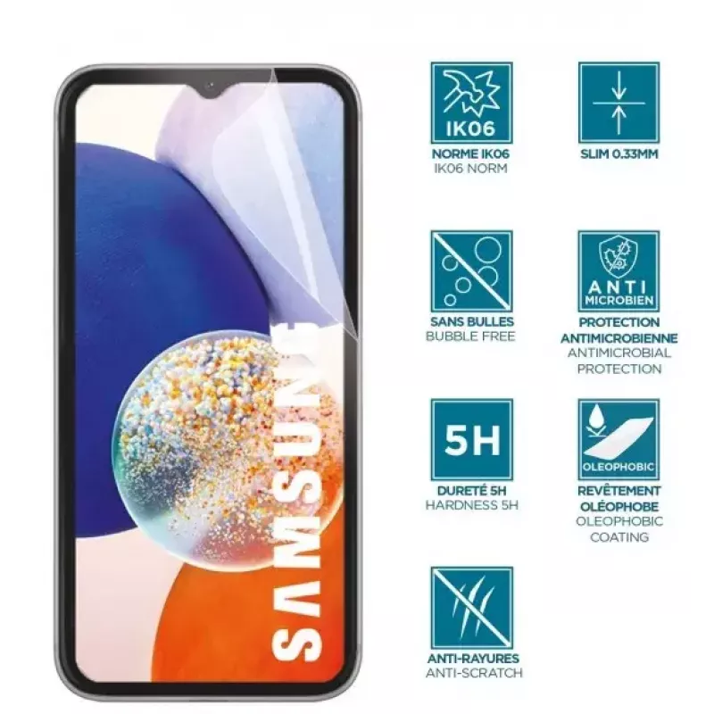 Ekrāna aizsargplēve Mobilis 036289 Samsung Galaxy A14 4G 5G Caurspīdīga