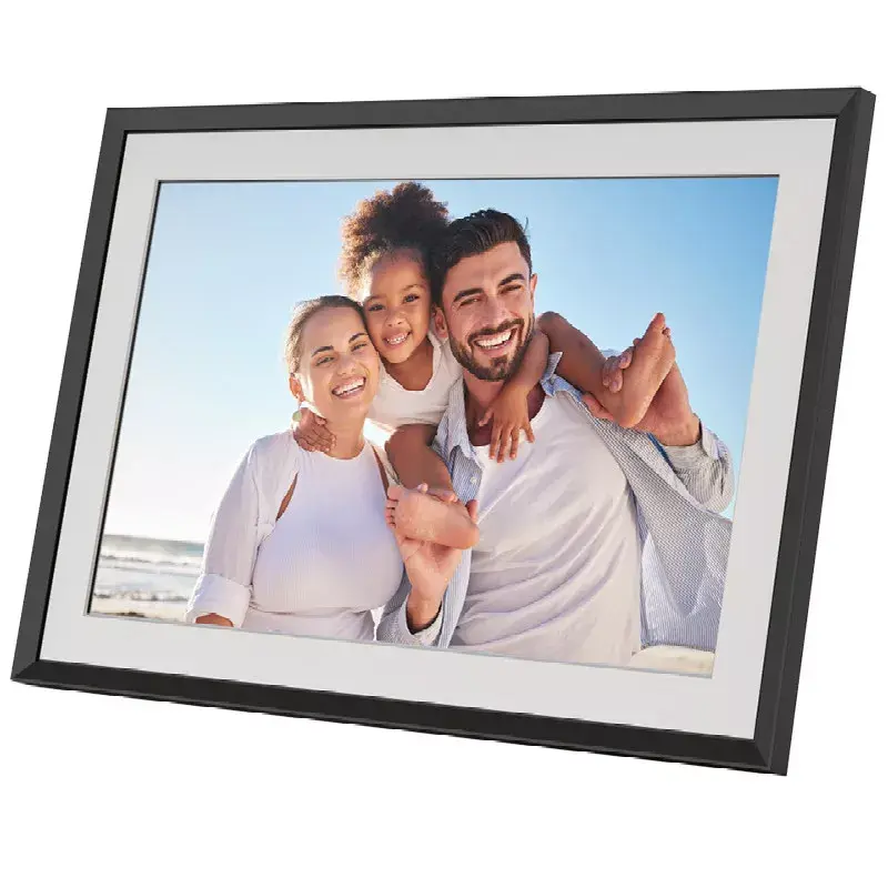Digitālais foto rāmis AgfaPhoto APF1000WIFI 10 collas (25,4 cm) IPS 1280x800 skārienekrāns Wi‑Fi 32GB MicroSD USB‑C Melns
