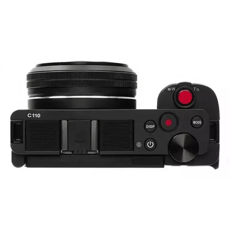 Kompakta kamera AgfaPhoto Realishot C110 — 24 MP, 1/3,06 collu CMOS, 3x optiskā tālummaiņa, 4K, Wi‑Fi, 2,8 collu skārienekrāns, melna