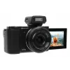 Kompakta kamera AgfaPhoto Realishot C110 — 24 MP, 1/3,06 collu CMOS, 3x optiskā tālummaiņa, 4K, Wi‑Fi, 2,8 collu skārienekrāns, melna
