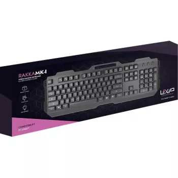 Vadu tastatūra Lexip RAKKA-MK-I — kompakts mehāniskais izkārtojums, USB savienojums