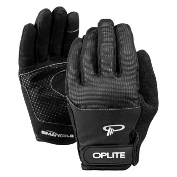 Oplite Simracing Gloves L Melns Faux Leather Polyester Silicone Spandex