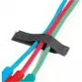 Velcro kabeļu organizators ONE-WRAP plakans aptinums 16 x 70 mm melns, viens