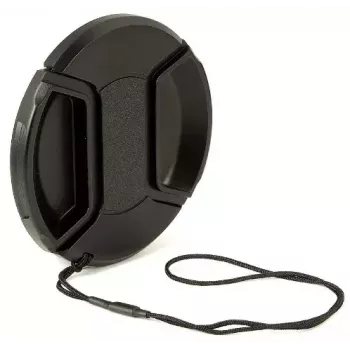 Lēcas vāciņš KAISER 6835 digitālajai kamerai, plastmasas, diametrs 5,5 cm, melns