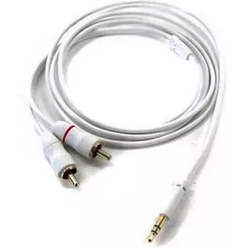 RCA audio kabelis Inakustik 3m 2 x RCA 3.5mm Balts