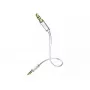 Audio kabelis inakustik 003101005 3.5 mm vīrišķais–vīrišķais, vara, zeltīti kontakti, magnētiski ekranēts, 0,5 m, balts