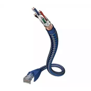 Tīkla kabelis Inakustik 00480301 RJ-45 Cat6 1 m Zils Sudraba