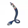 Tīkla kabelis Inakustik 00480301 RJ-45 Cat6 1 m Zils Sudraba