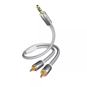 Audio kabelis Inakustik 004100015 1,5 m 3,5 mm 2 x RCA balts