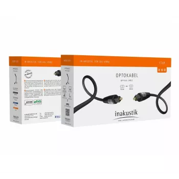 InfiniBand/optiskais kabelis Inakustik 00312115 1.5 m TOSLINK melns