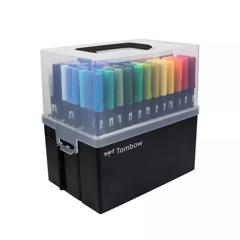 Marķieru komplekts Tombow ABT-108C 107 gab. Ota Smalks uzgalis Daudzkrāsains