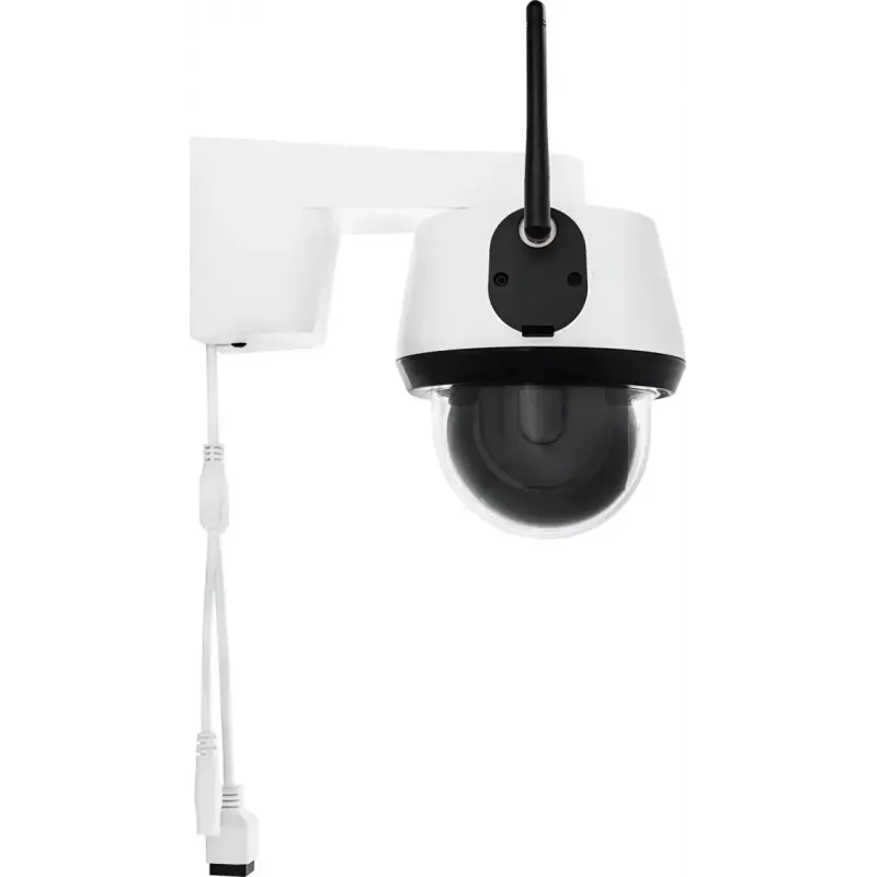 IP kupolveida drošības kamera ABUS PPIC52520 Āra Vadu un bezvadu 4K 3840x2160 4 mm objektīvs 1 lx sienas stiprinājums