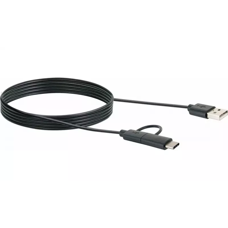 USB kabelis Schwaiger CK 3112 USB 2.0 1m USB A Micro-USB B Melns