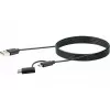 USB kabelis Schwaiger CK 3112 USB 2.0 1m USB A Micro-USB B Melns