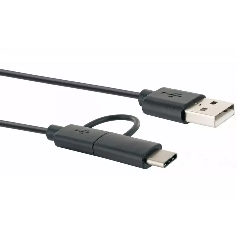 USB kabelis Schwaiger CK 3112 USB 2.0 1m USB A Micro-USB B Melns