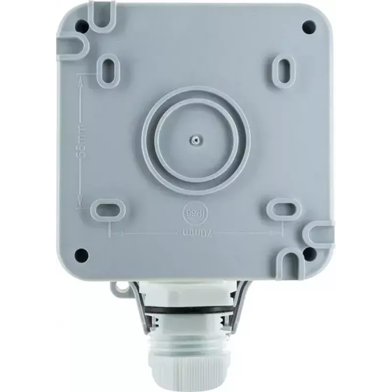 Kontaktligzda Schwaiger SOAD0100 pelēka IP66 230V 16A