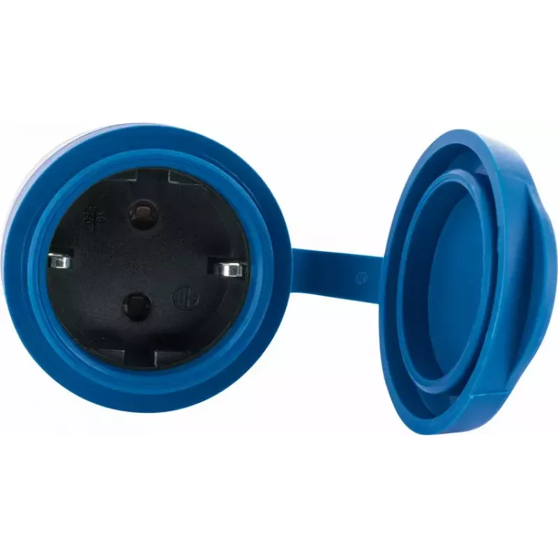 Kontaktligzda Schwaiger SOAW0044 zila pelēka IP44 230V 16A