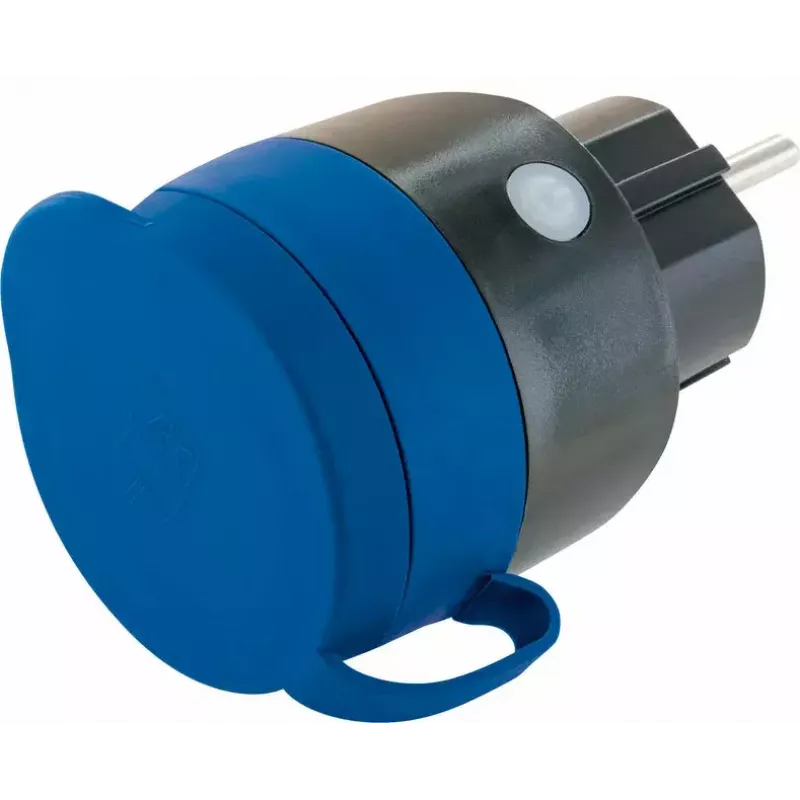 Kontaktligzda Schwaiger SOAW0044 zila pelēka IP44 230V 16A