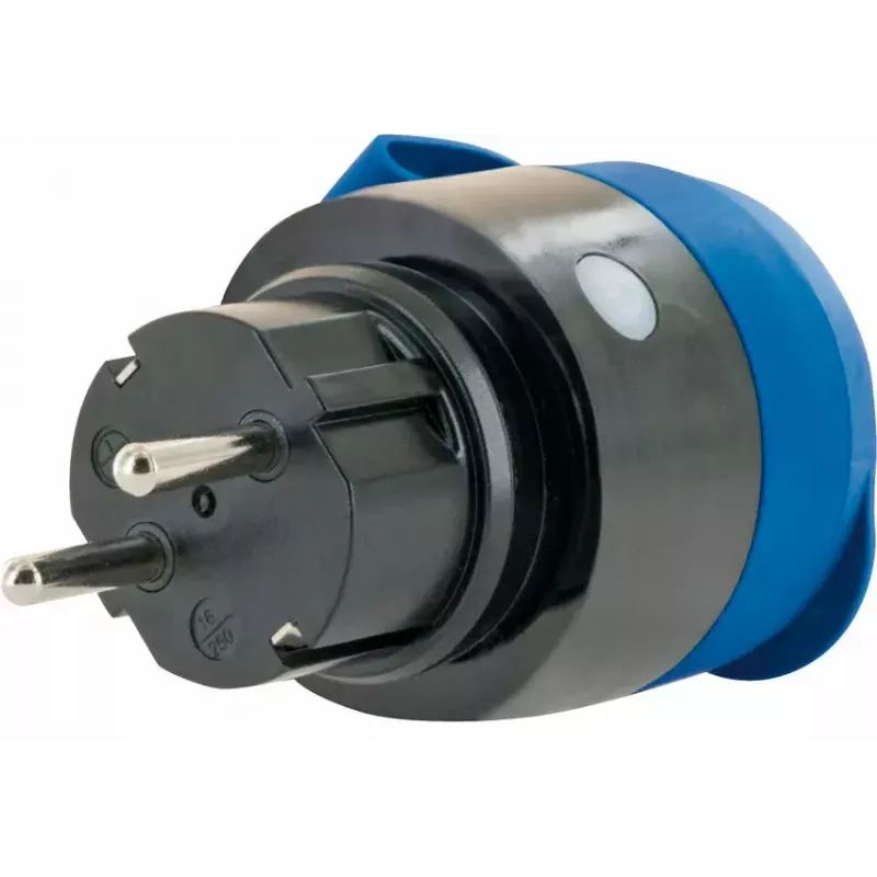 Kontaktligzda Schwaiger SOAW0044 zila pelēka IP44 230V 16A